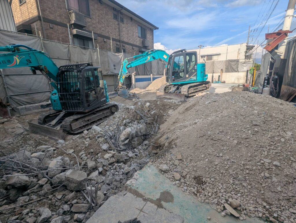 堺市北区北長尾町　鉄骨造2棟解体工事